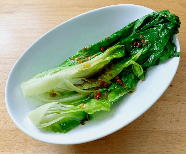 広東風レタスの湯引き｜白灼生菜